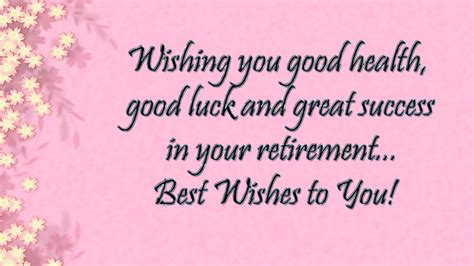 Retirement Wishes - Lovely SMS