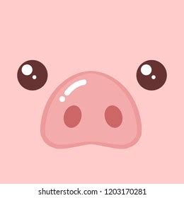 Cartoon Pig Face Vector Illustration Stock Vector (Royalty Free) 1203170281 | Shutterstock