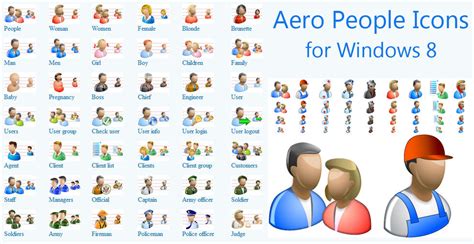 Aero People Icons for Windows 8 Demo by fawkesbonfire on DeviantArt