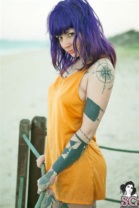 1080P free download | Katherine Suicide, beach, tattoo, Suicide Girls, HD phone wallpaper | Peakpx