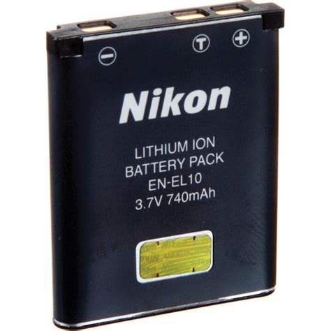 Nikon EN-EL10 Rechargeable Lithium-Ion Battery 25752 B&H Photo