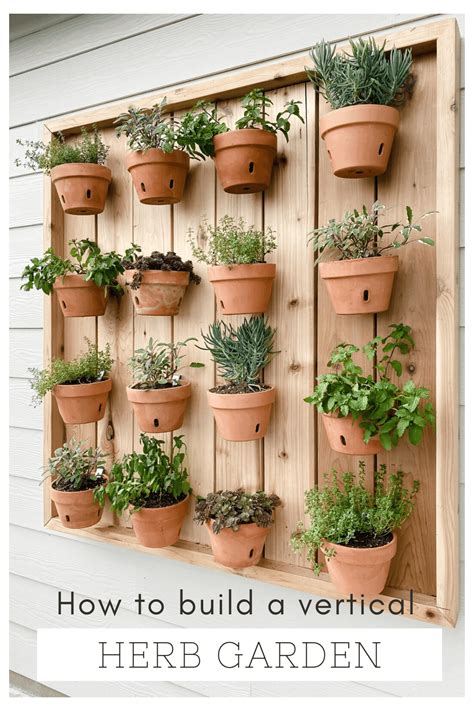 DIY Vertical Herb Garden – Love & Renovations #herb #garden #wall #herbgardenwall in 2021 | Diy ...