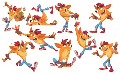 Crash Poses Artwork - Crash Bandicoot 4: It's About Time Art Gallery | Crash bandicoot ...