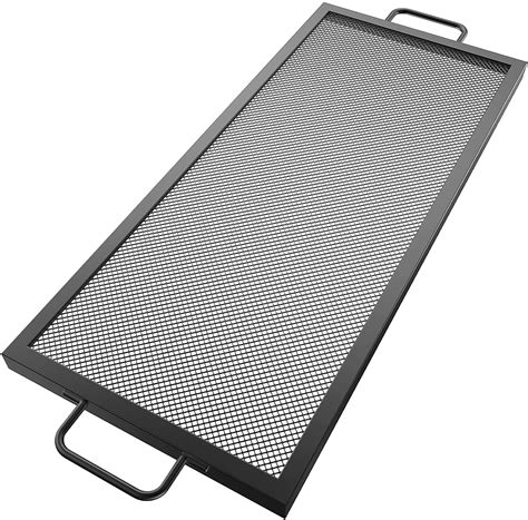 Buy VEVOR Rectangle Fire Pit Grate,32-inch Fire Pit Grill Grate, X-Marks Rectangle Grill Grate ...