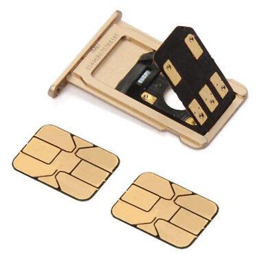 Double Dual SIM Card Adapter for iPhone 7, 7Plus, X Extender | eBay