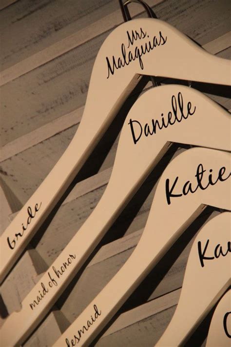 5 Personalized Hangers Set of 5 Great gift for | Etsy | Personalized hangers, Bridesmaid gifts ...