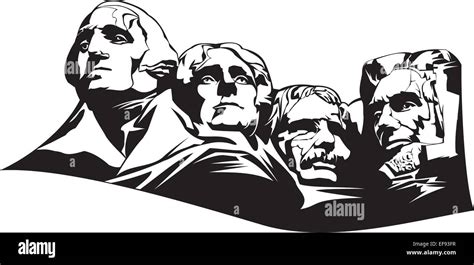 Mount Rushmore Stock Vector Art & Illustration, Vector Image: 78261675 ...