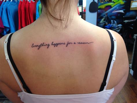 Everything happens for a reason tattoo | Simple tattoos, Tattoos ...