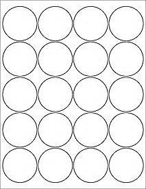 This printable paper has 24 1.5 inch circles for making labels or ...