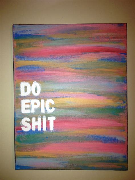 60 inspirational canvas painting with quotes to decorate your home (7 | Cute canvas paintings ...
