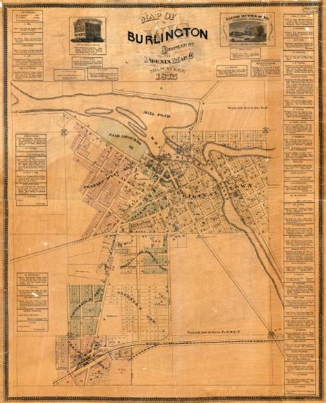 Map of Burlington, Wisconsin | Map or Atlas | Wisconsin Historical Society