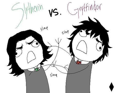 Slytherin vs. Gryffindor by LavLoki on DeviantArt