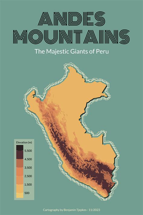 Andes Mountains Elevation Map | B.W. Tjepkes