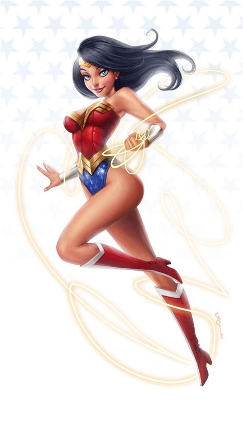 Heroine Pinup - Wonder Woman by KimiSz on DeviantArt