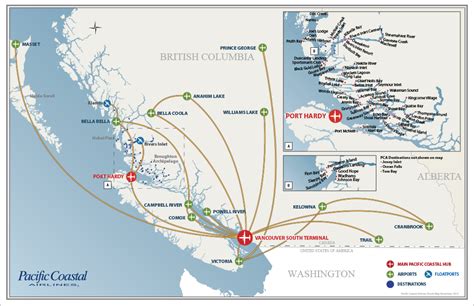 Where Pacific Coastal Airlines flies to! Prince George British Columbia ...