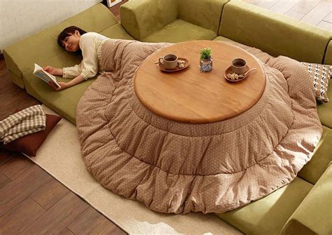 Japan Kotatsu heated table bed | Inhabitat - Green Design, Innovation ...