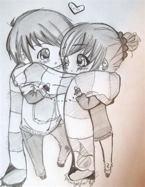 couple love!~chibi by chippersworld on deviantART | Cute drawings, Cute chibi couple, Drawings