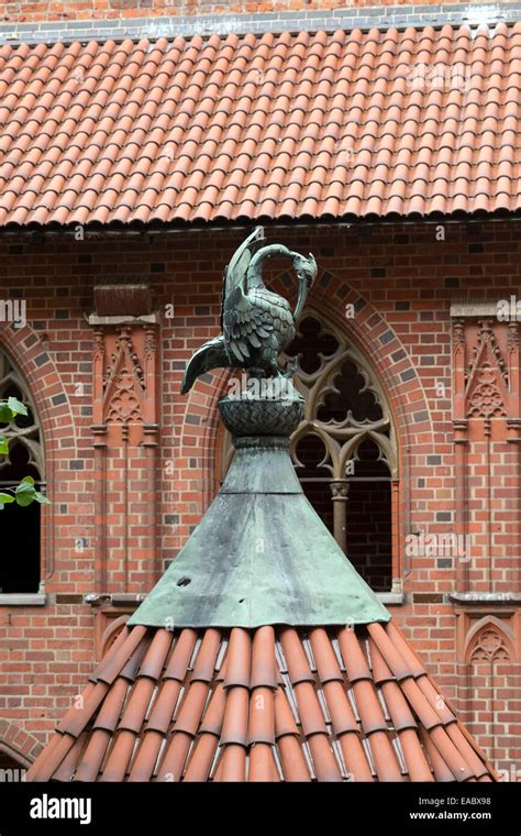 Interior in greatest Gothic castle in Europe - Malbork. Teutonic castle. World Heritage List ...