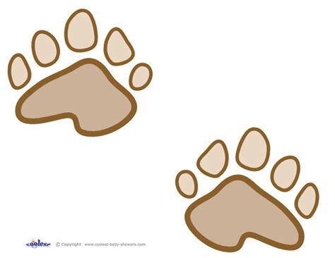 Bear Paw Print Outline Patterns: DFX, EPS, PDF, PNG, And SVG Cut Files ...