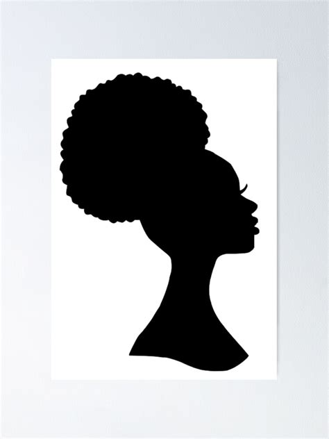 Póster «Silueta de niña afro» de Knottygirl | Redbubble