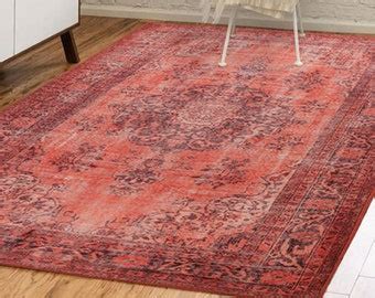 Mid Century Oriental Carpet - Etsy