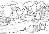 Forest Coloring Pages  Best For Kids sketch template