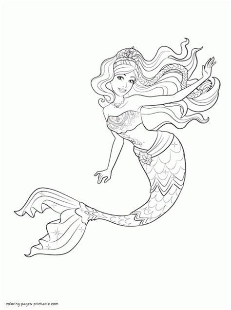 Barbie in a Mermaid Tale coloring pages for free 6 || COLORING-PAGES ...