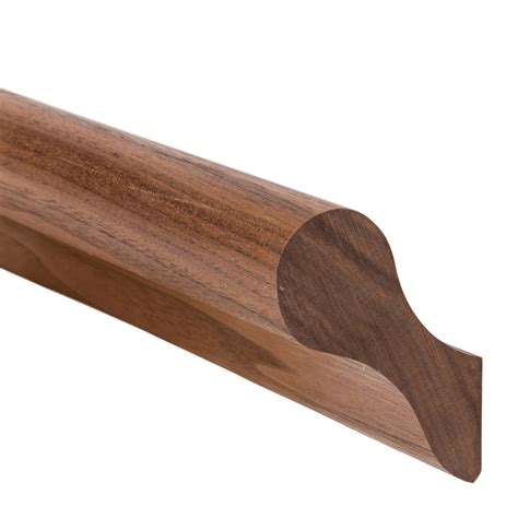 Solid Walnut Pig's Ear Handrail 3.6 Metre from LoveSkirting.co.uk