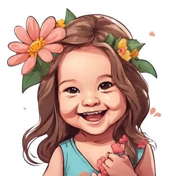 Baby Girl S Smiles And Blooms, Cute Baby Girl, Girl, Baby PNG Transparent Image and Clipart for ...