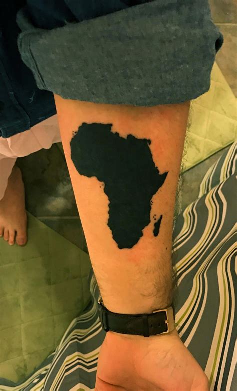 Map of Africa tattoo by Jeff Reed @ Artistic Skin Design in ...