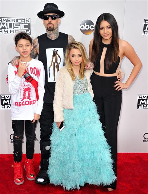 Travis Barker Brings His Kids to the AMAs For Rare Public Outing - Life ...