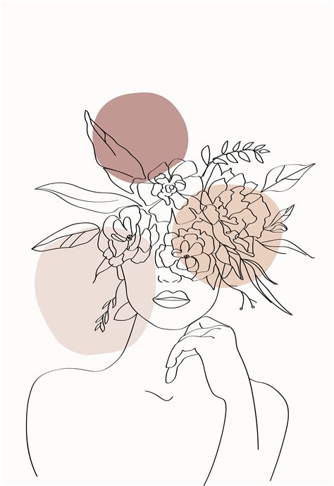 Aesthetic female line art | Abstract line art, Boho painting, Line art drawings