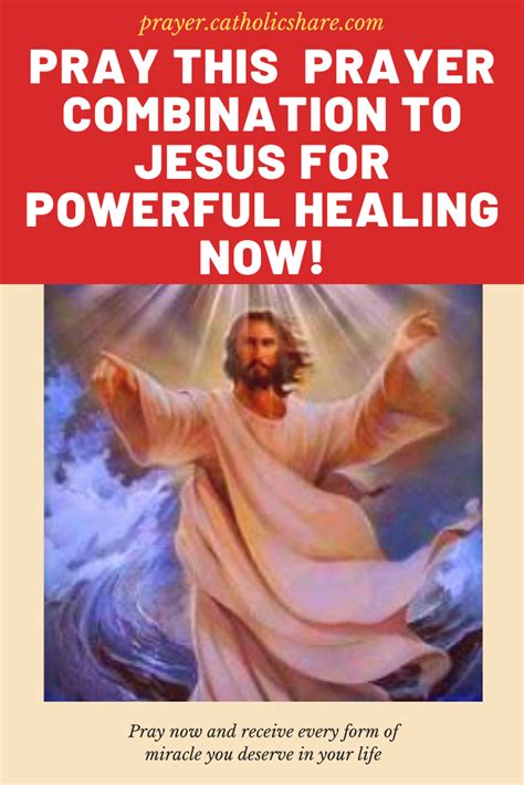 A combination of prayers to Jesus for healing today. | Prayers, Jesus ...