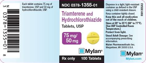 Triamterene and Hydrochlorothiazide - FDA prescribing information, side ...