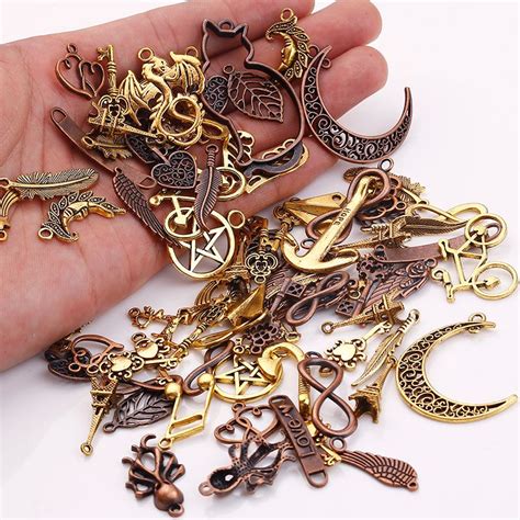 Wholesale- Metal Mixed Charms for Jewelry Making DIY Handmade Crafts Vintage Pendant Charms ...