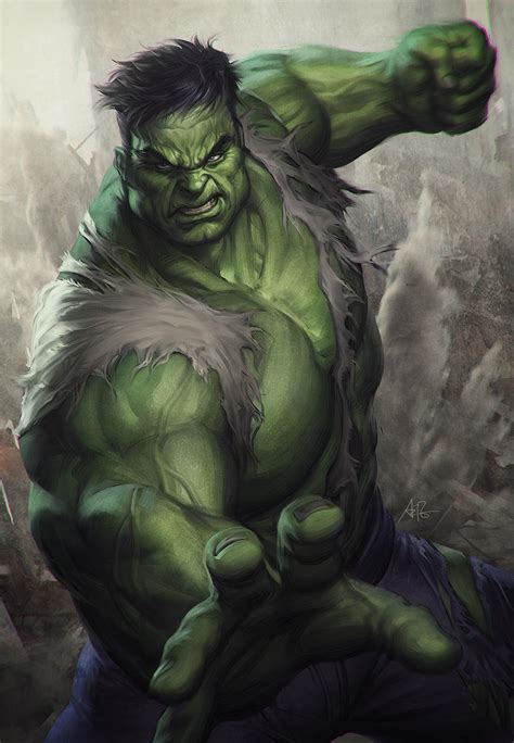 Hulk Statue Art by Artgerm on DeviantArt