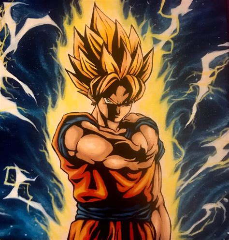 Dragon Ball Z: LR Goku painting by kimberly-castello on DeviantArt