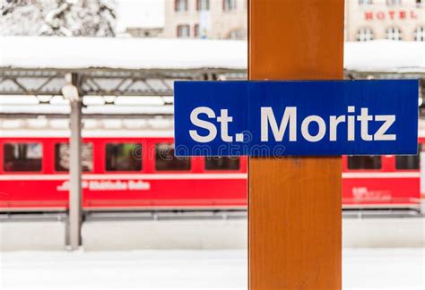 St. Moritz Train Station stock photo. Image of moritz - 40141552