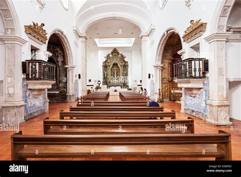 AVEIRO, PORTUGAL - JULY 02: The Cathedral of Aveiro, also known as the ...