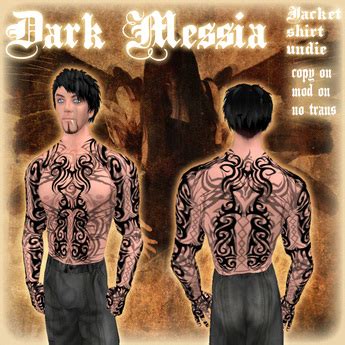 Second Life Marketplace - Dark Messia Tattoo *SnoWStylZ*