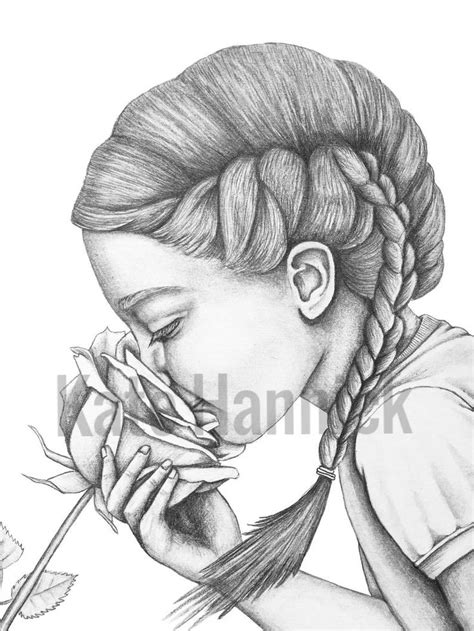 Smell the Roses Pencil Drawing Fine Art Print | Etsy | Nature sketches pencil, Drawings, Pencil ...