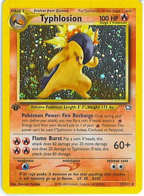 Pokemon Neo Genesis 1st Edition Single Typhlosion 17/111 | DA Card World