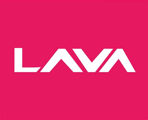 Lava Brand Logo Phone Symbol Name White Design India Mobile Vector Illustration With Pink ...