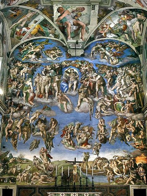 Michelangelo's fresco "The Last Judgment" is pictured April 16, 2005 ...