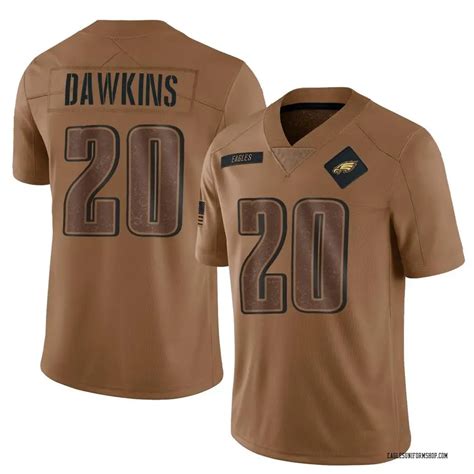 Nike Brian Dawkins Philadelphia Eagles Youth Limited Brown 2023 Salute ...