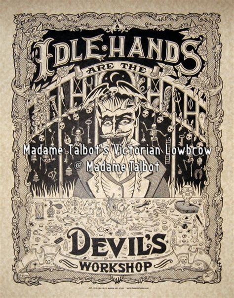 Idle Hands and the Devil's Workshop Playthings Parchment - Etsy