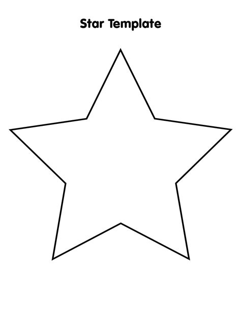 Free Template Of Stars Printable