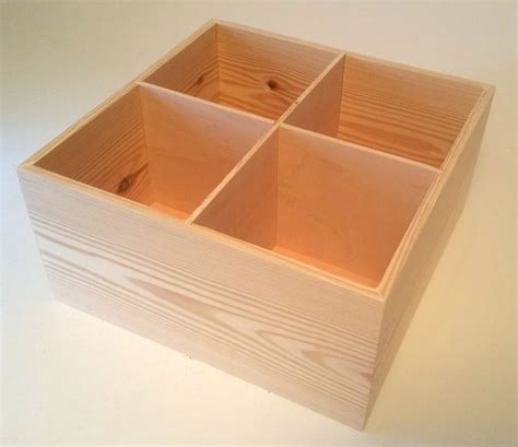 12"x 12"x 5" Compartment box. 4 compartments. Check us out at www.centerpiecebox.com and ...
