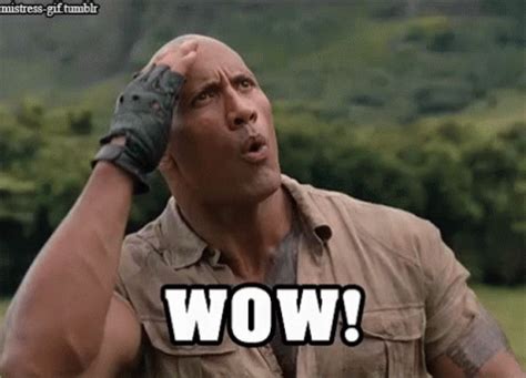 Wow The Rock GIF - Wow TheRock DwayneJohnson - Discover & Share GIFs
