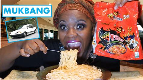 MUKBANG| X2 Spicy Noodles - YouTube